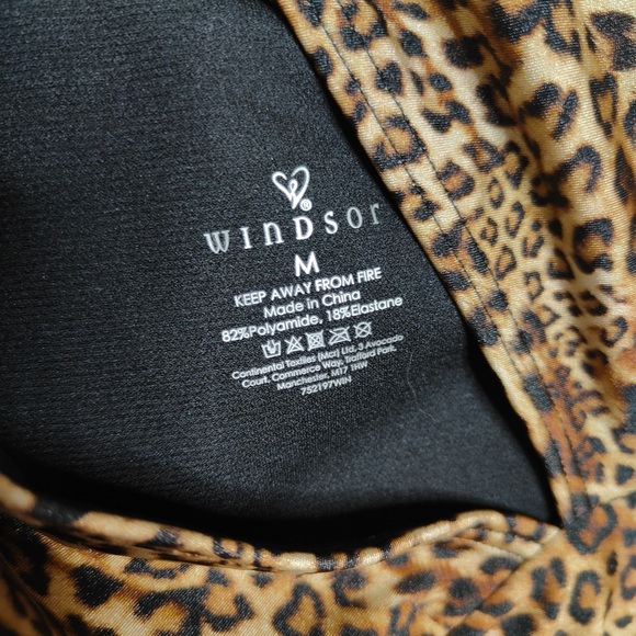 Windsor Leopard Print One Shoulder Purrfect Poolside Look Swimsuit - Picture 9 of 9
